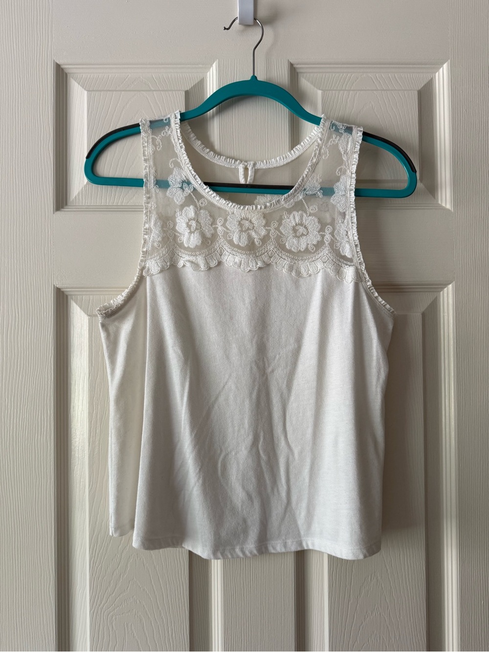 Lace White/Ivory Sleeveless Women's Hollister Tank Top